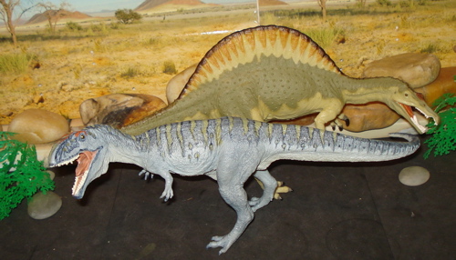 The Giganotosaurus was bigger then Tyrannosaurus Rex. Good Luck.