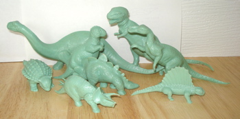 Marx Dinosaur Toys Revised Mold Group